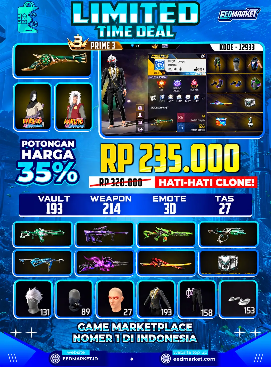 SG2 LUMUT CELANA GAJAH VAULD 193 PRIME 3