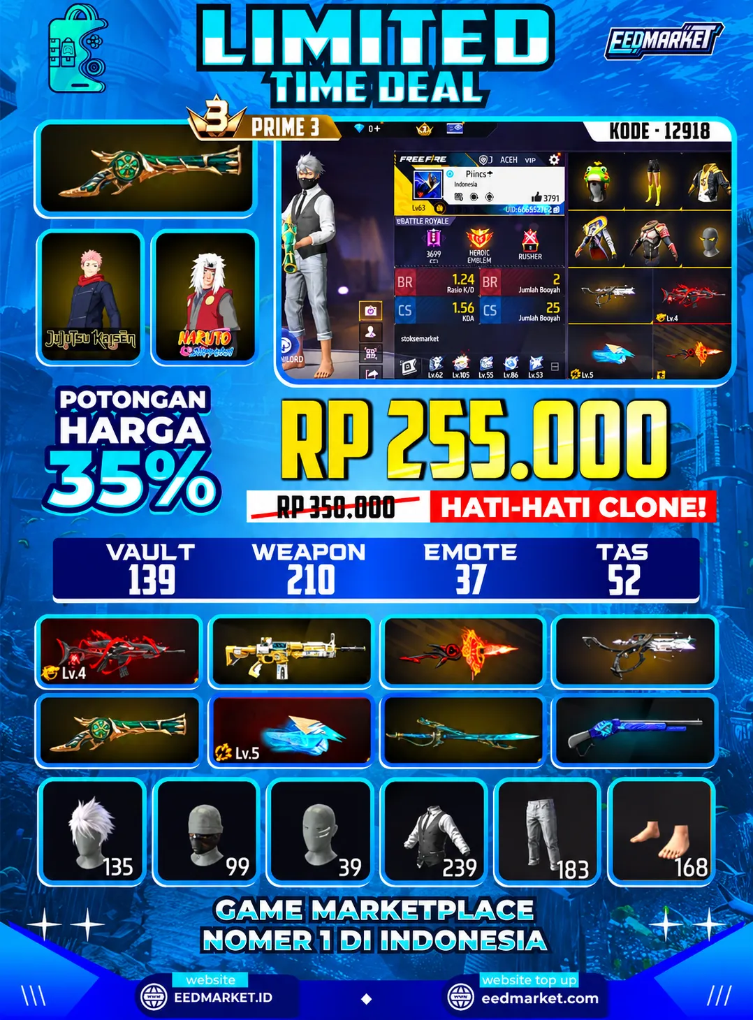 SG2 TROMPET SCAR LVL5 ANGEL MERAH RAMBUT KAKASIH