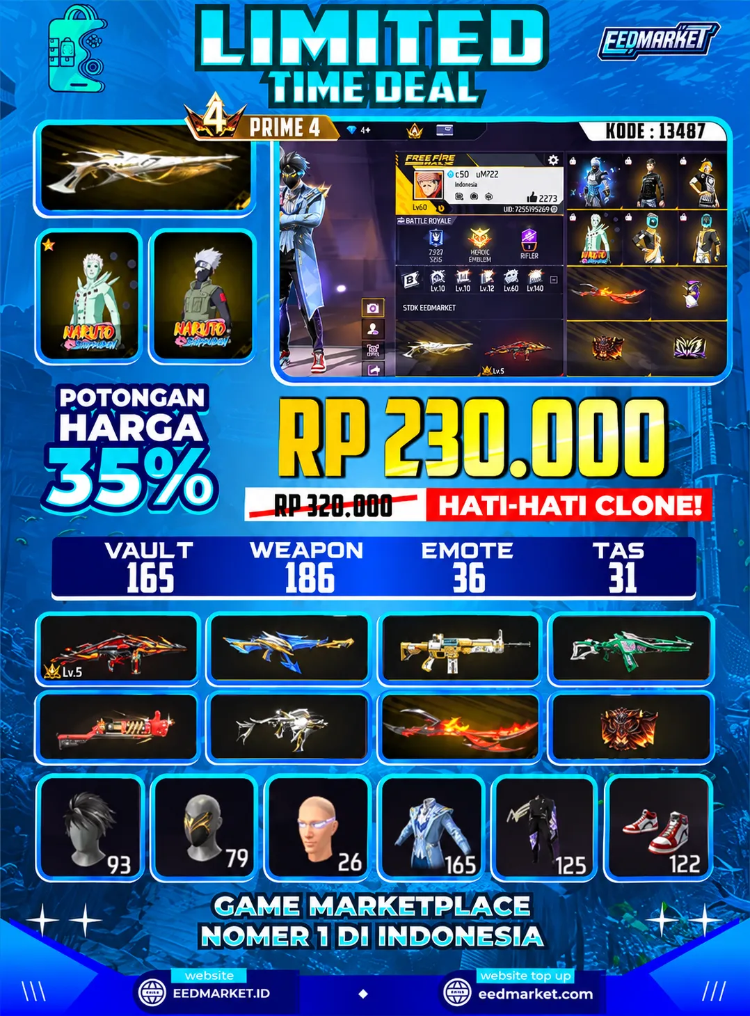 SG2 GURUN EVO THOMSON LVL4 KEPALA BUDI JORDAN ANGEL KAKASIH
