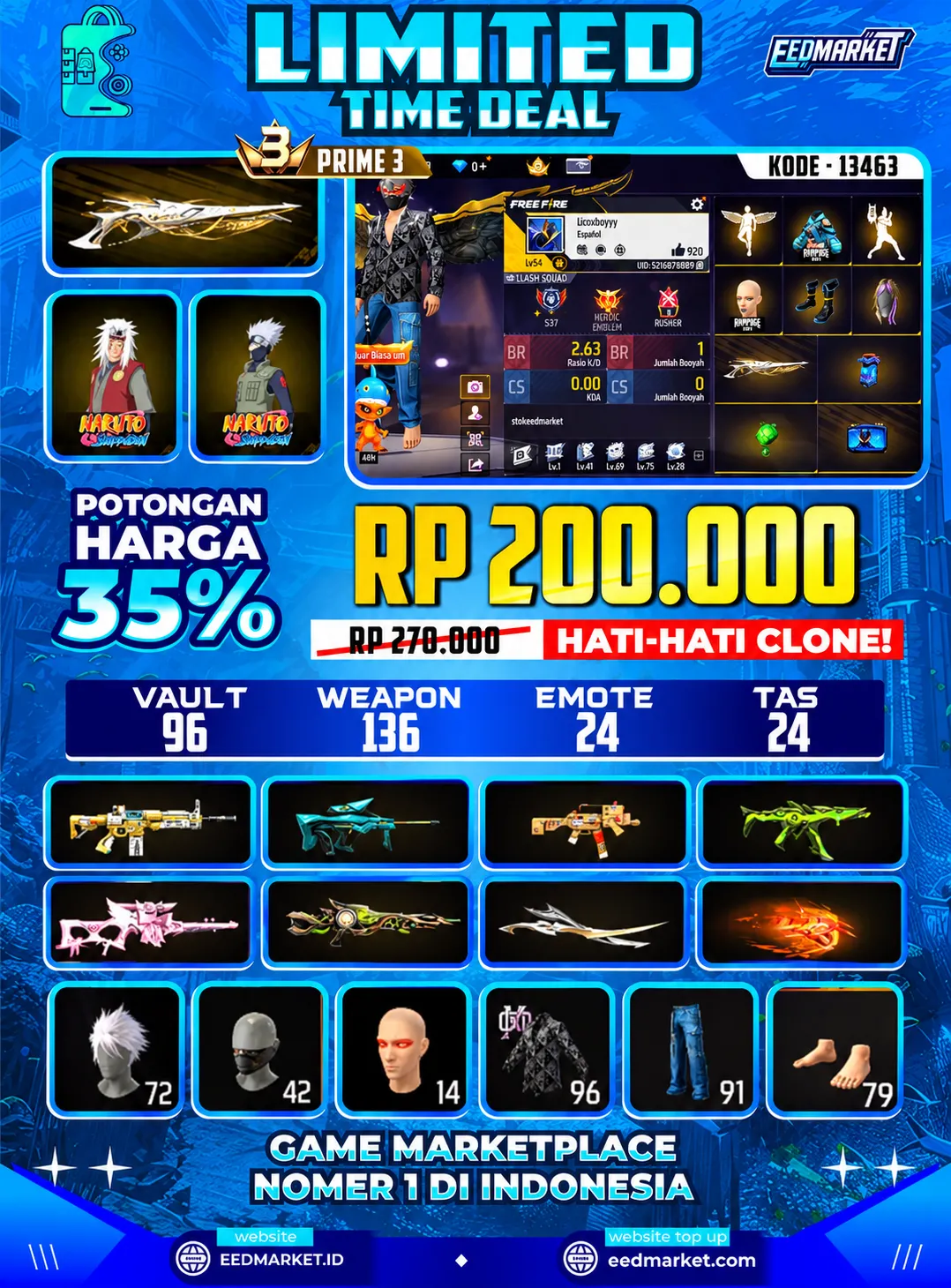 SG2 GURUN TAS NAGA KELINCI BUNDLE KAKASIH