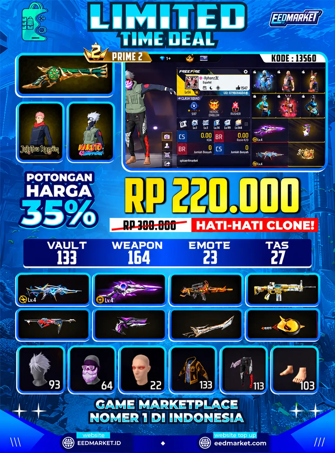 SG2 TROMPET EVO LVL4 EVO XM8 LVL4 BNL KW KAKASIH