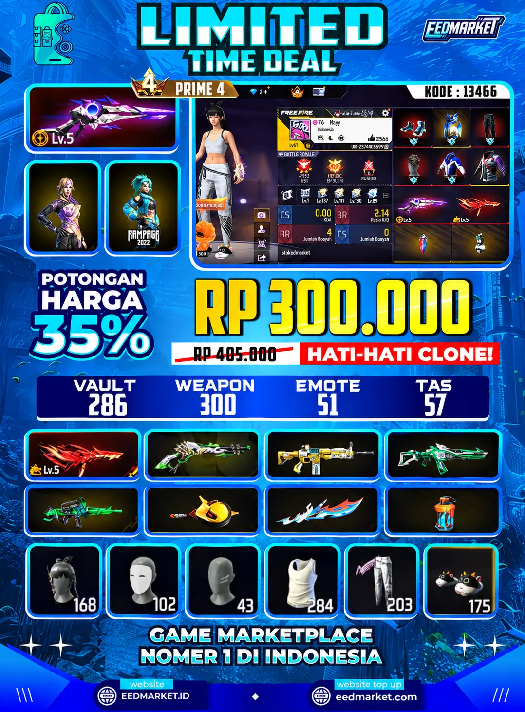 SG2 EVO LVL5 EVO M4AI LVL5 LUMUT CELANA ANGEL TAS NAGA TENGKORAK
